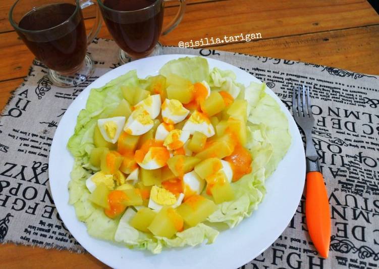 Resep Potato salad (menu sahur endeus) Enak Banget