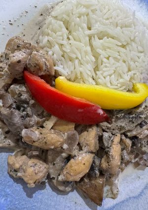 صورة لوصفة يخنة الدجاج والفطر