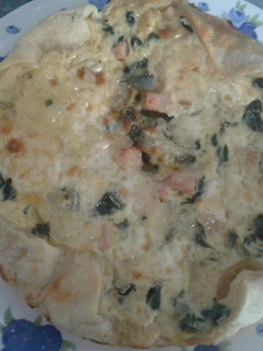 Una foto de Quiche de espinacas