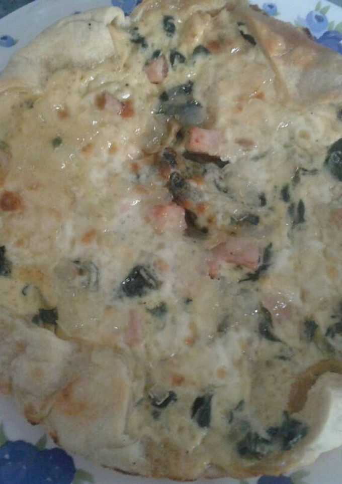 Una foto de Quiche de espinacas