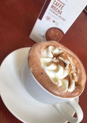 A picture of Mocha and cream ☕️.