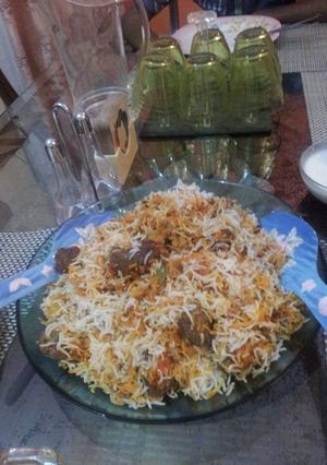 A picture of Simple biryani.