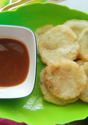 Foto resep Rujak cireng nasi simple (Camilan gurih, pedes, seger)