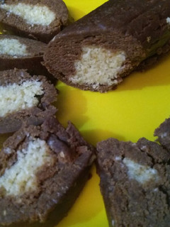 A picture of Chocolate Coconut Swiss Roll.