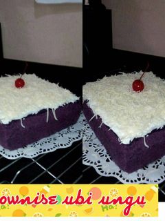 Foto resep Brownis ubi ungu