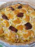 Csirkés póréhagymás quiche