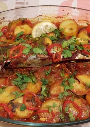 صورة لوصفة سمك طونة في الفرن 🐟