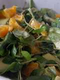 Ensalada de berros, naranja y palta