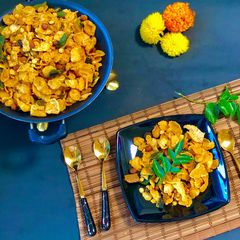 A picture of Cornflakes Fried Chivda.