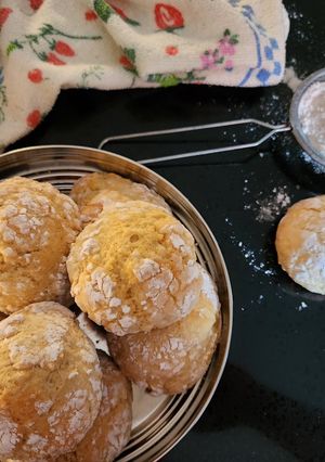 Una foto de Galletas de Limón Craqueladas