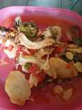 Sobras de pollo asado a la mexicana