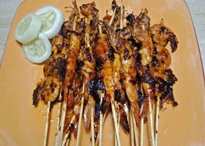 Udang bakar bumbu padas manis