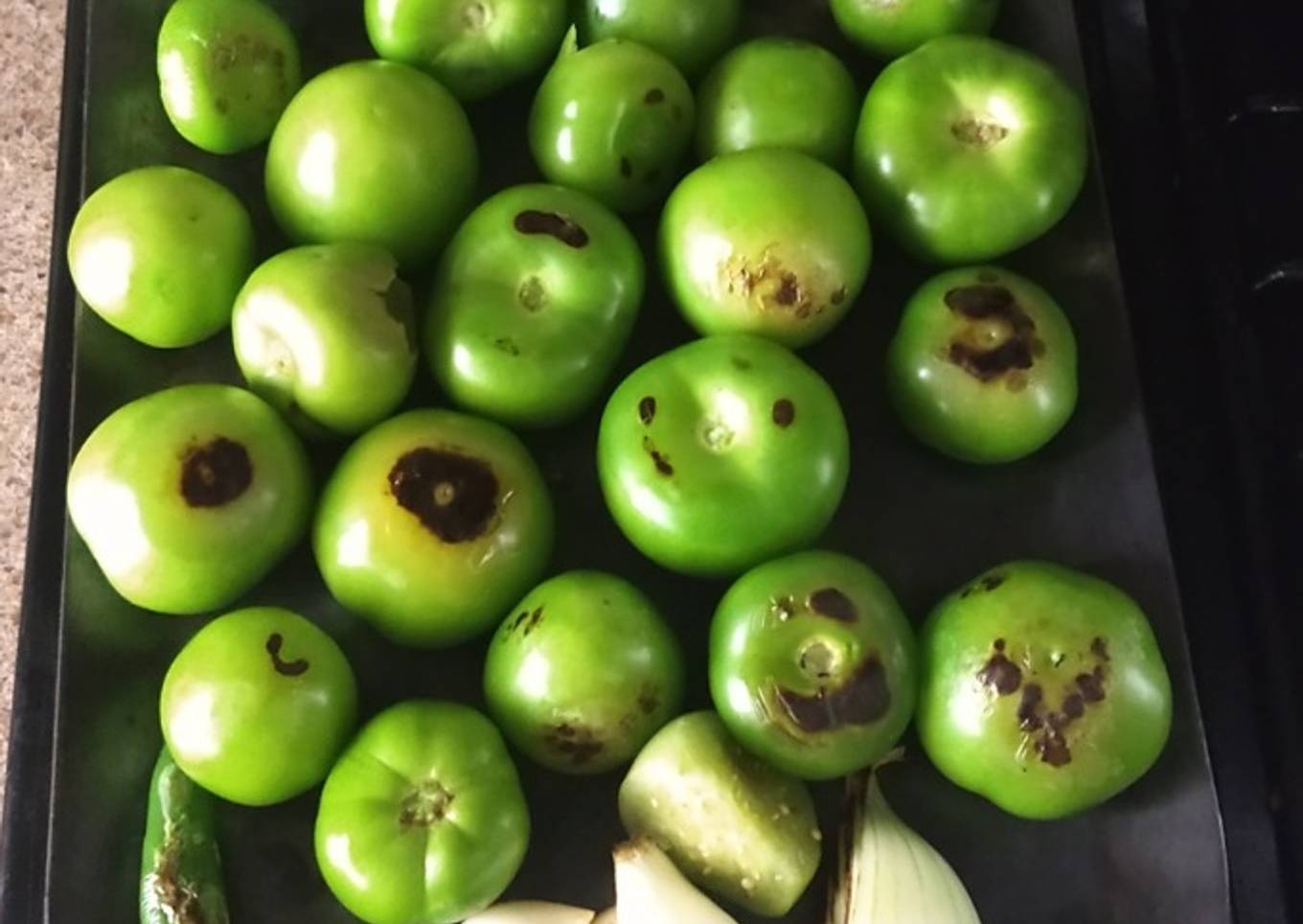Salsa verde taquera asada