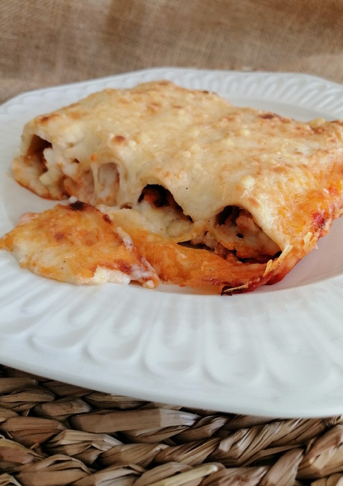 Una foto de Canelones de soja