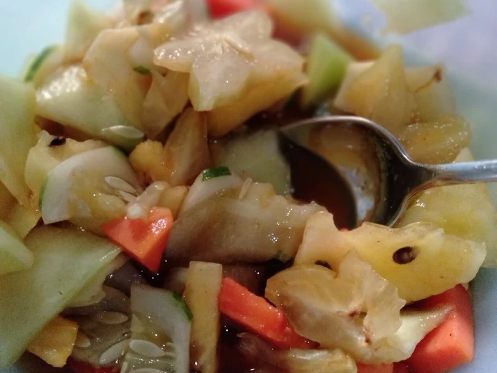 Cara Mudah Membikin Resep Rujak manis tanpa kacang yang Sempurna Anti Ribet, Mantap Sekali