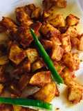 உருளை டிரைரோஸ்ட் பொரியல்(potato dry roast recipe in tamil)