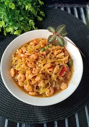 Foto resep Tumis Pepaya Muda Udang