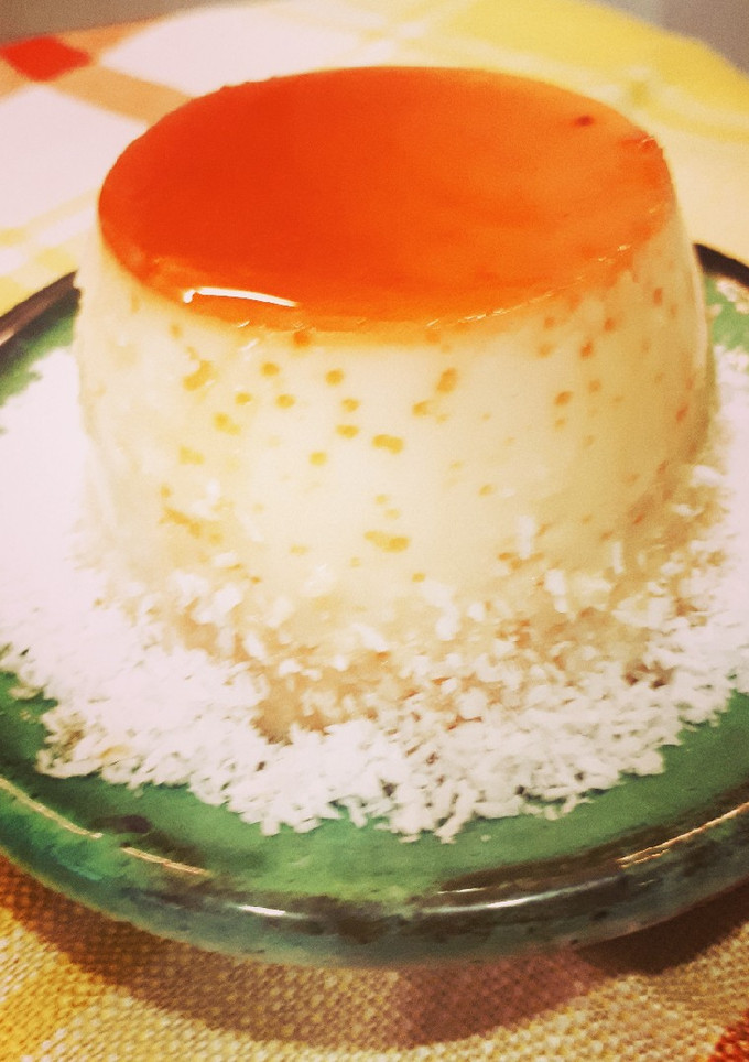 Una foto de Flanes de coco