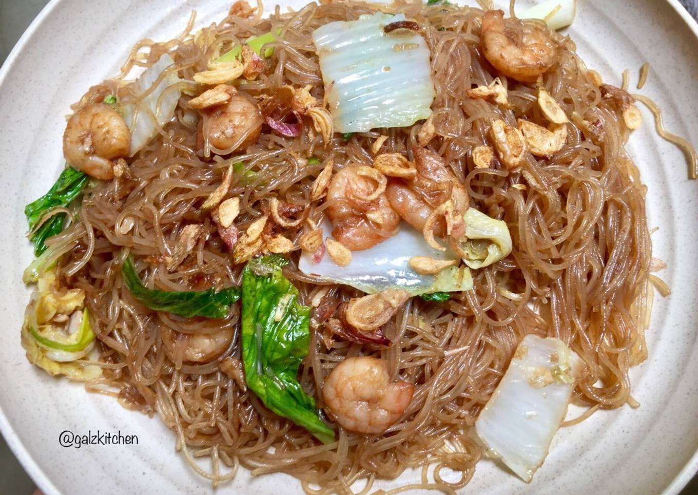 Prawn Fried Vermicelli (Bihun Goreng Udang)