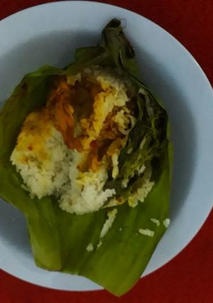 Foto resep Nasi bakar Praktis tanpa santan