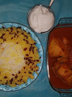 عکسی از دستور زرشک پلو با مرغ