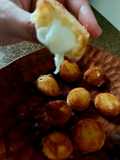 Muçarela de búfala empanada (petisco rápido, fácil e delicioso)