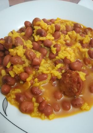 Foto principal de Alubias rojas con arroz y chorizo