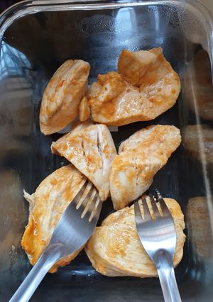รูปของ อกไก่อบไมโครเวฟ 6 นาที