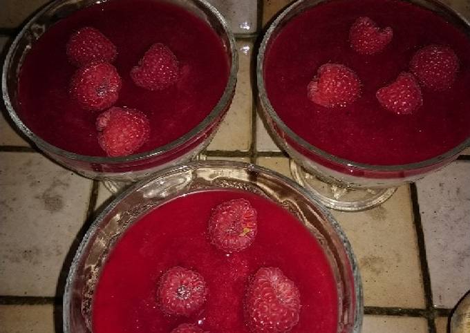 La Panna Cotta aux framboises