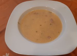 Habart fejtett bableves recept fotója