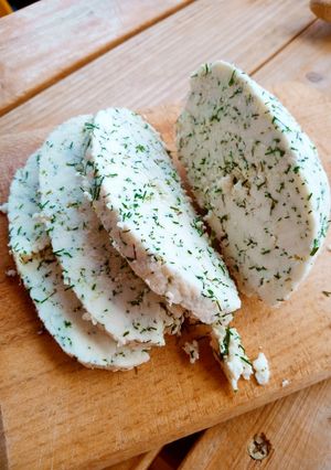 "Oltótlan" HÁZI SAJT | nyers tehéntejből 🐄🥛🧀 - kapros PANEER पनीर recept fotója