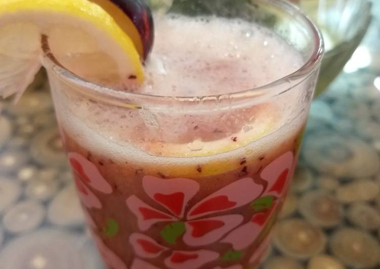 Bagaimana Membuat Jus plum+lemon (tampa gula) yang Lezat Sekali