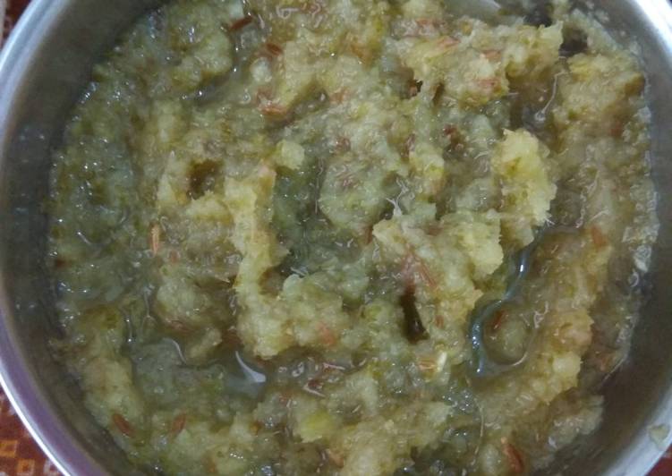 Recipe of Speedy Raw mango chutney