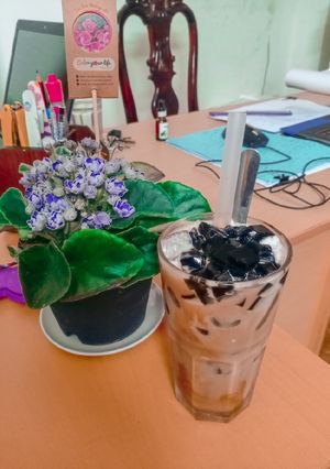 Hình của món Cafe cacao sữa dừa.