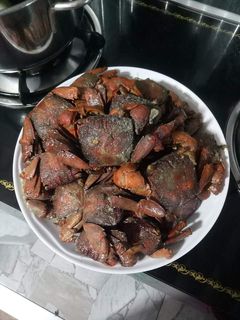 Hình của món Ba khía rang muối.