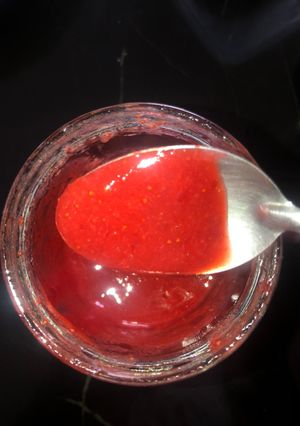 A picture of Strawberry Compote/Sauce.
