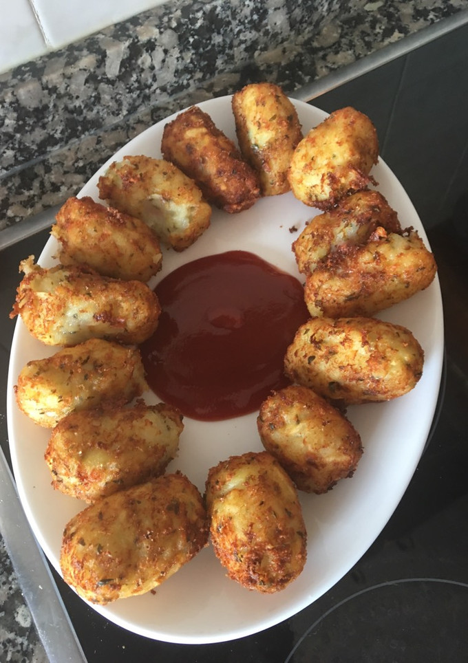 Una foto de Bocadito de patata y salchicha !