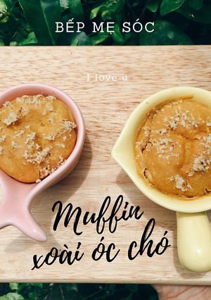 Hình của món Muffin Xoài Óc Chó.