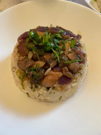 Cara Simple Membuat Resep  Nasi tim ayam jamur rice cooker simple yang Sempurna, Bikin Ketagihan