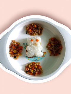 Foto resep Nasi putih + Oseng Ceria