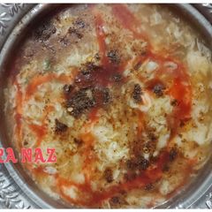 A picture of Chicken Corn Egg Soup.