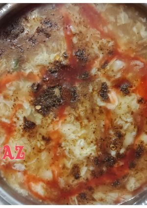 A picture of Chicken Corn Egg Soup.