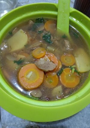 Foto resep Sup bakso praktis