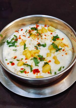 A picture of Tadka Boondi Raita.