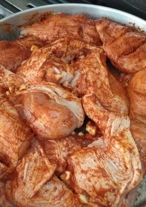 صورة لوصفة طريقة تتبيل الدجاج