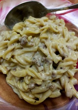 Foto resep Pasta Fusilli Carbonara