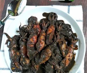 Resep Baru Cumi Hitam Pedas Lezat Mantap