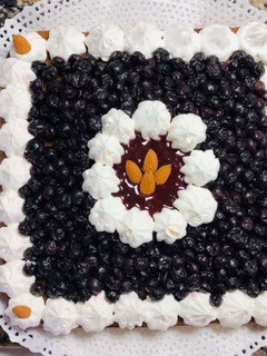 Una foto de Tarta de arándanos