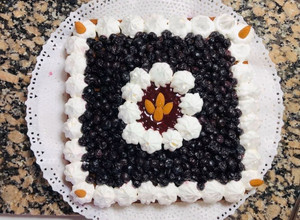 Una foto de Tarta de arándanos