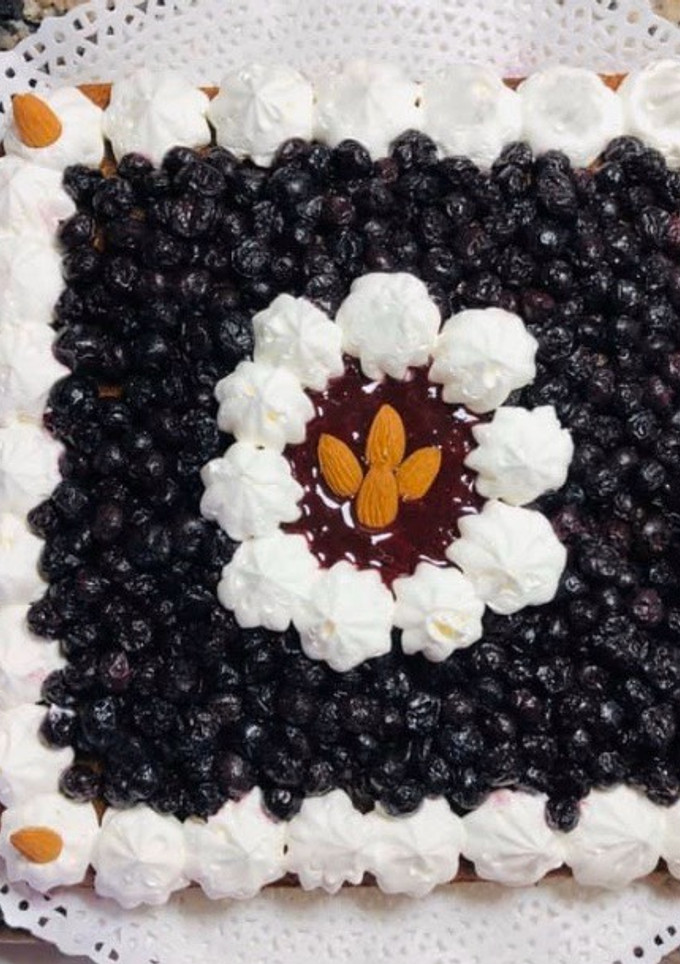 Una foto de Tarta de arándanos